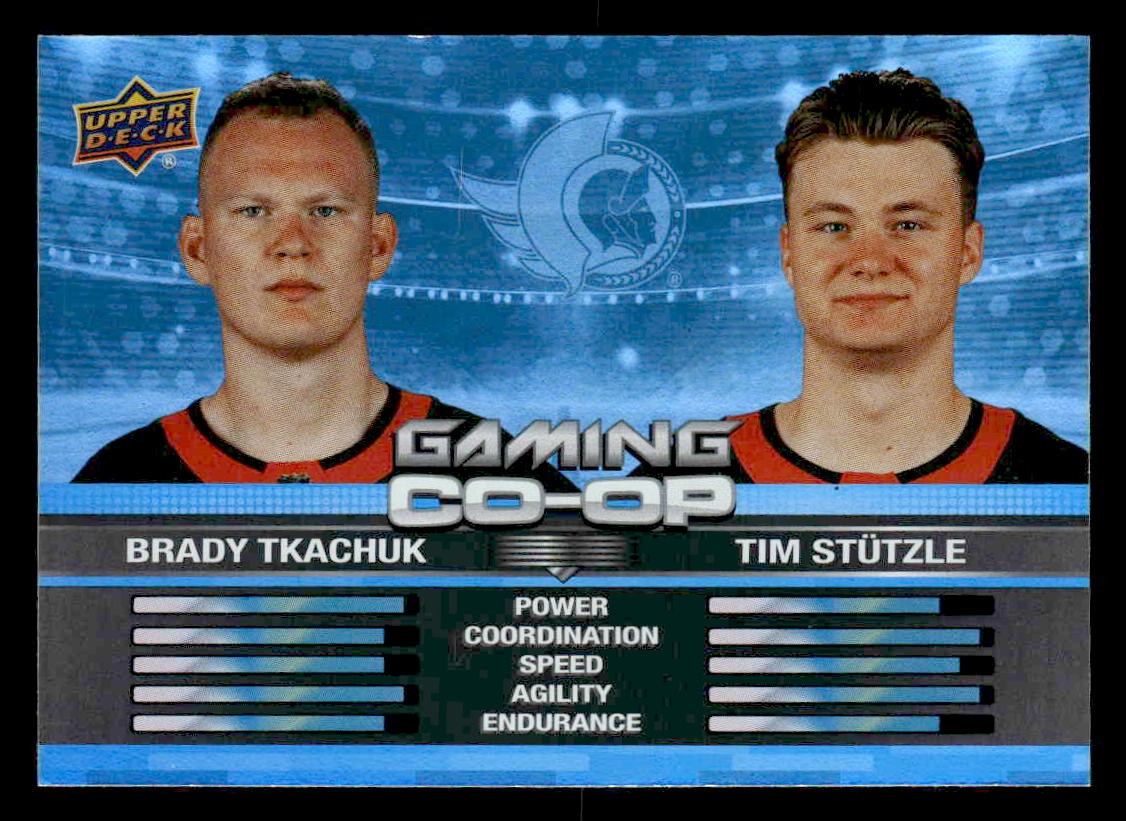 2024-25 Upper Deck #CGO-9 Mark Stone / Jonathan Marchessault Gaming Co-Op Blue