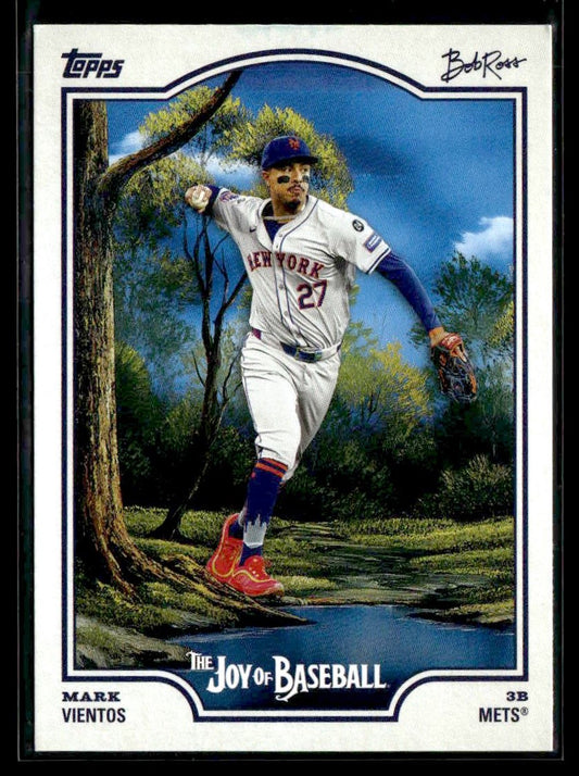 2025 Topps x Bob Ross: The Joy of Baseball #7 Mark Vientos