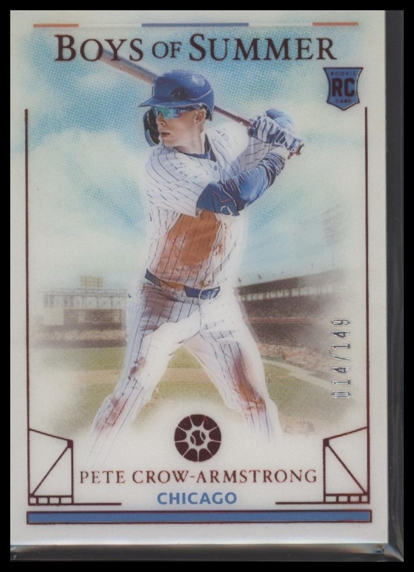 2024 Panini Boys of Summer #17 Pete Crow-Armstrong Red #/149