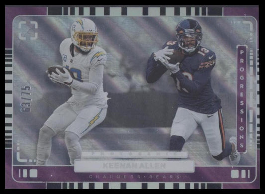 2024 Panini Photogenic #11 Keenan Allen Progressions Purple #/75