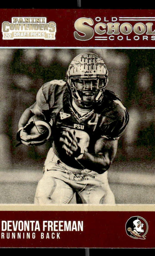 2016 Panini Contenders Draft Picks #9 Devonta Freeman Old School Colors