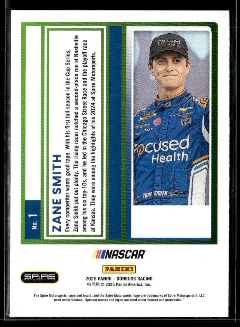 2025 Donruss #1 Zane Smith Red and Blue