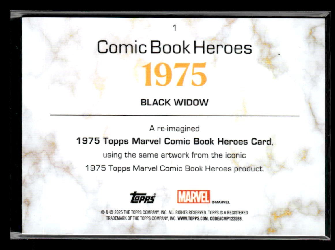 π Black Widow β 2025 Topps Marvel 1975 Golden Anniversary #1 π