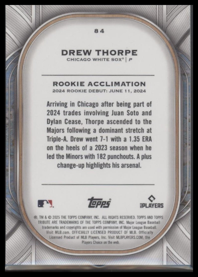 2025 Topps Tribute #84 Drew Thorpe