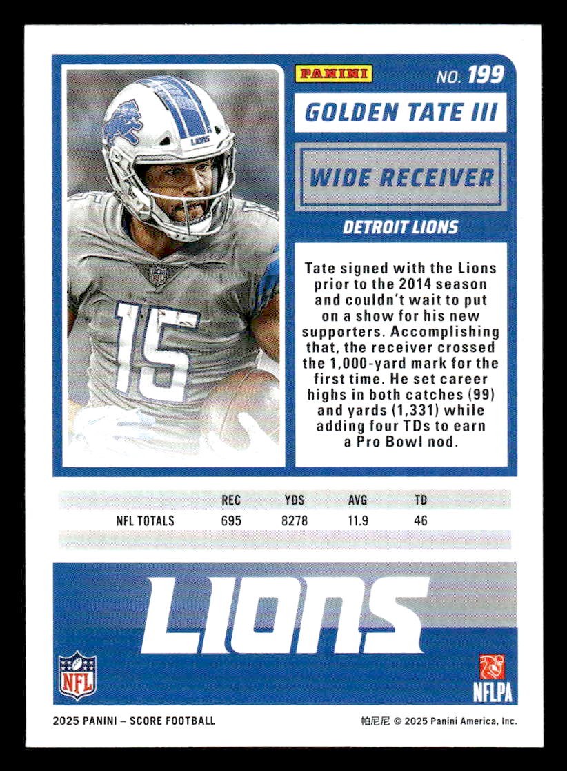 2025 Score-A-Treat #199 Golden Tate III