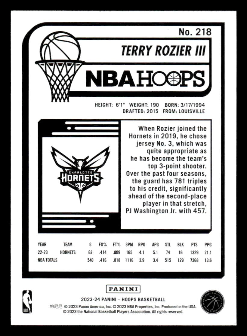 2023-24 Hoops #218 Terry Rozier III