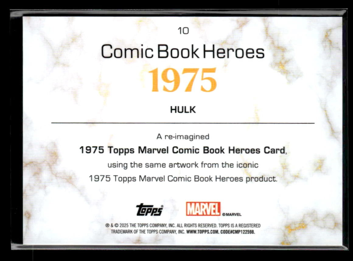 π Hulk β 2025 Topps Marvel 1975 Golden Anniversary #10 π