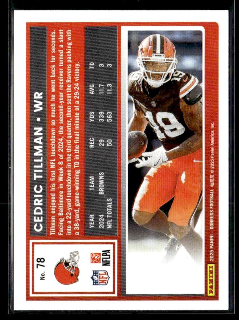 2025 Donruss #78 Cedric Tillman