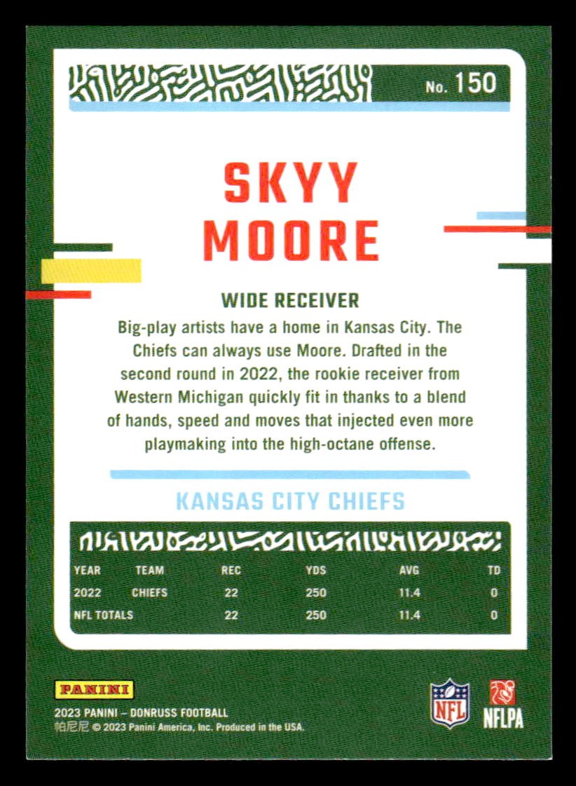 2023 Donruss #150 Skyy Moore