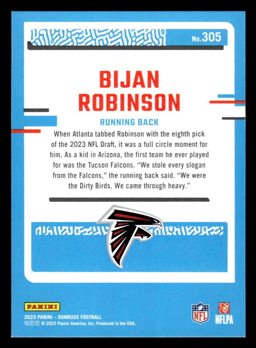 2023 Donruss #305 Bijan Robinson