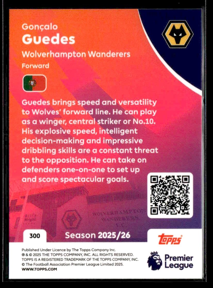 2025-26 Topps Premier League #300 Gonçalo Guedes