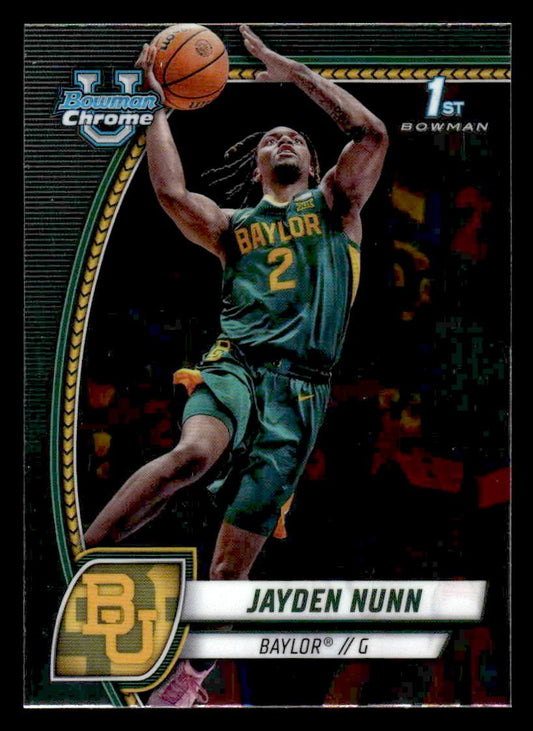 2024-25 Bowman University Chrome #30 Jayden Nunn