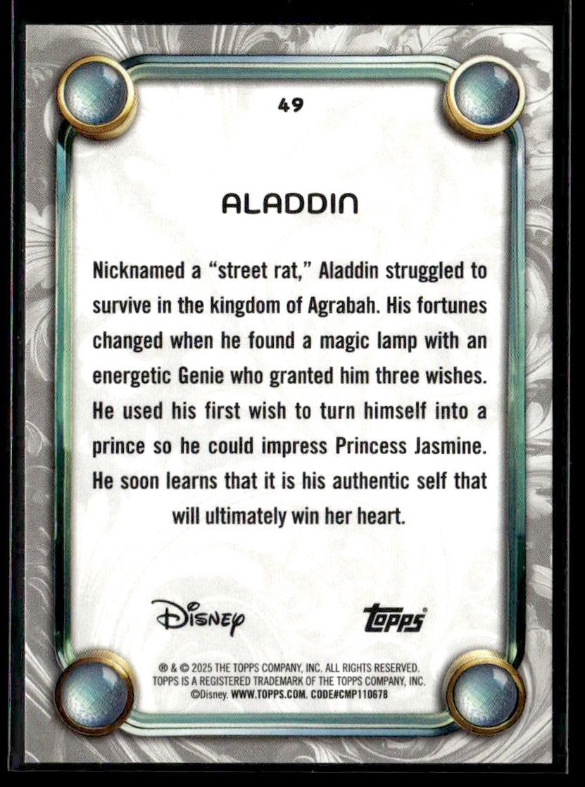 2025 Topps Disney Wonder #49 Aladdin