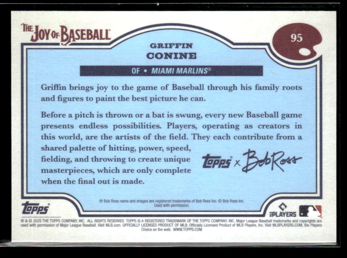 2025 Topps x Bob Ross: The Joy of Baseball #95 Griffin Conine