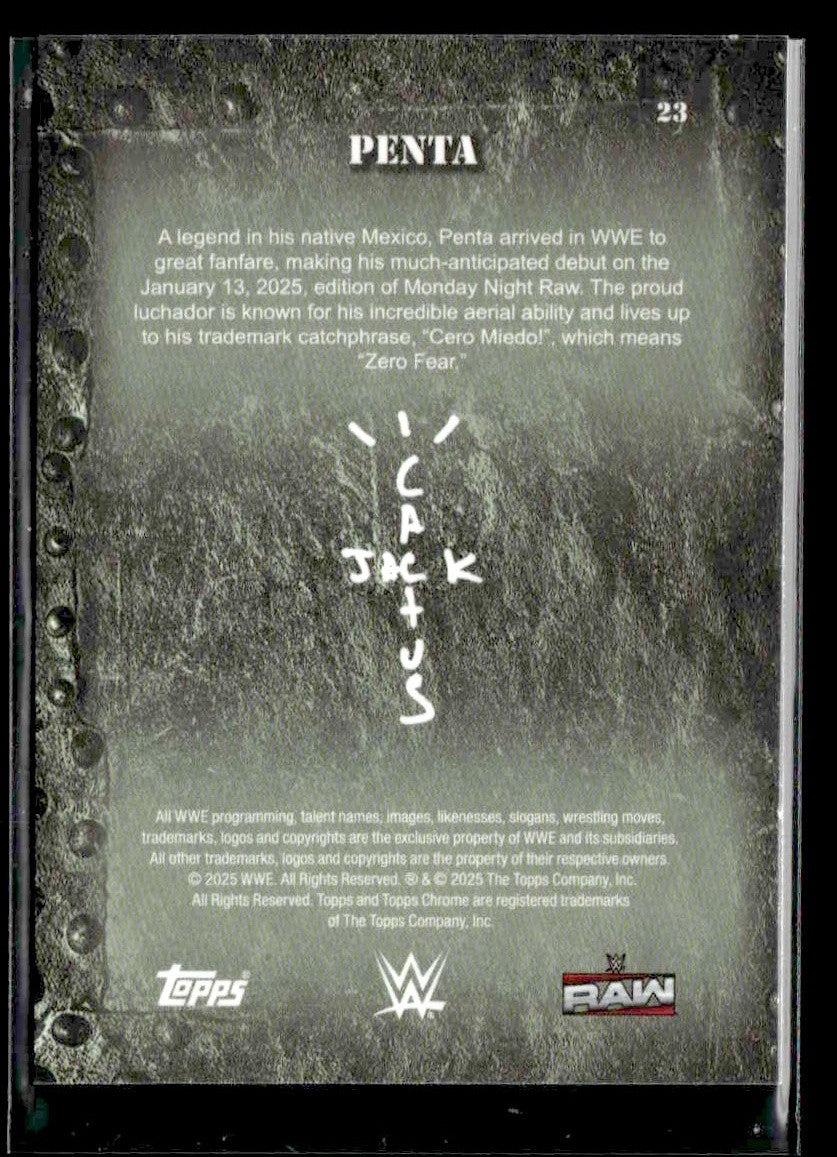2025 Topps Chrome WWE x Cactus Jack #23 Penta