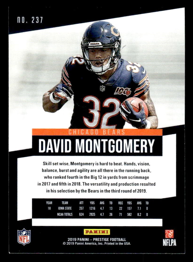 2019 Panini Prestige #237 David Montgomery