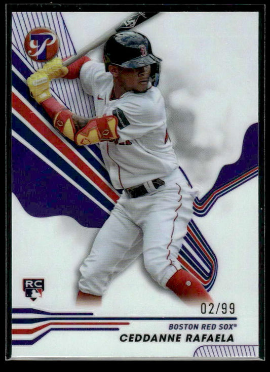2024 Topps Pristine #39 Ceddanne Rafaela Pristine Purple Refractors #/99