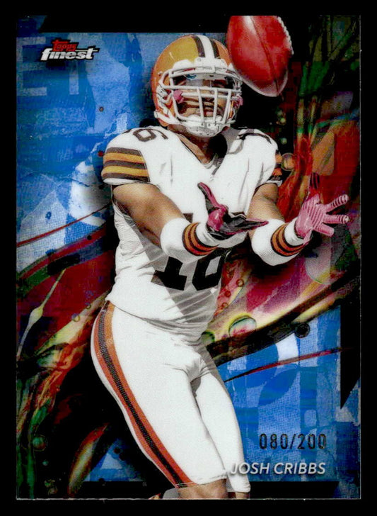 2024 Finest #17 Josh Cribbs Blue Refractor #/200