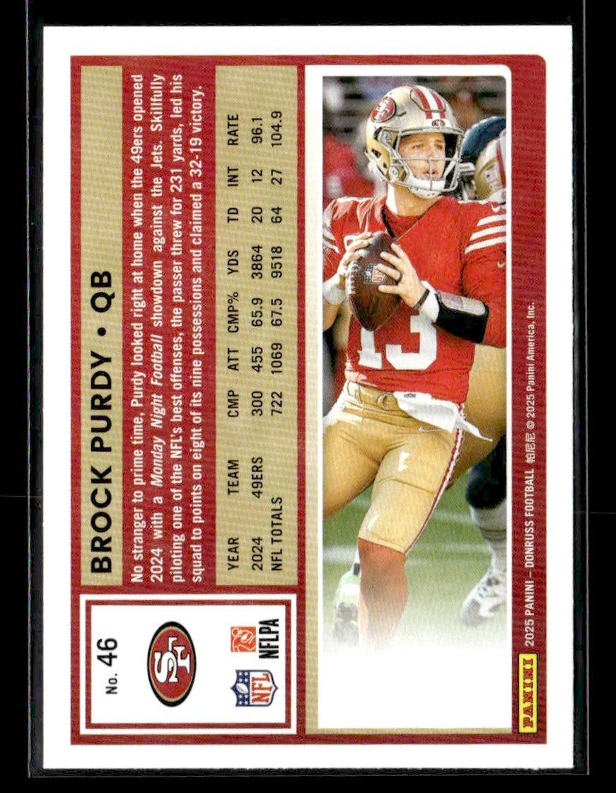 2025 Donruss #46 Brock Purdy