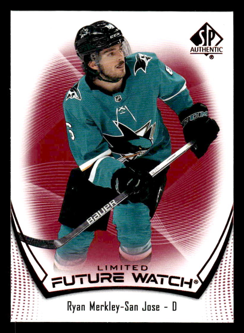 2021-22 SP Authentic #169 Ryan Merkley Limited Red