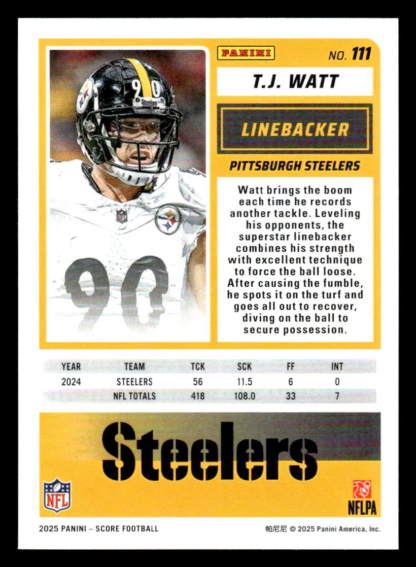 2025 Score #111 T.J. Watt