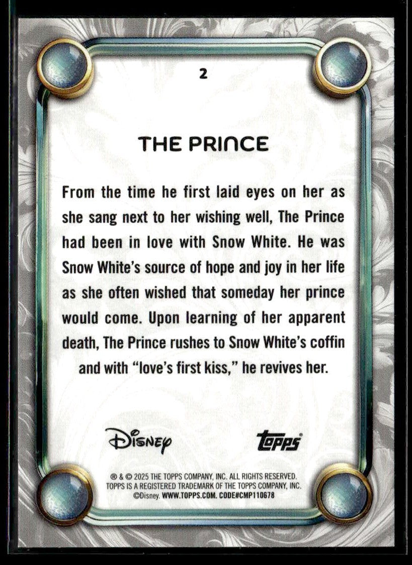 2025 Topps Disney Wonder #2 The Prince