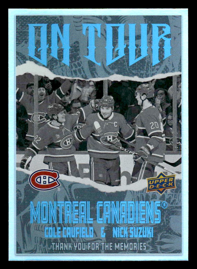 2024-25 Upper Deck #OT-1 Cole Caufield / Nick Suzuki On Tour