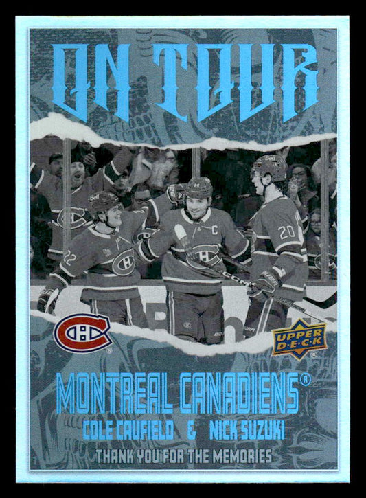 2024-25 Upper Deck #OT-1 Cole Caufield / Nick Suzuki On Tour