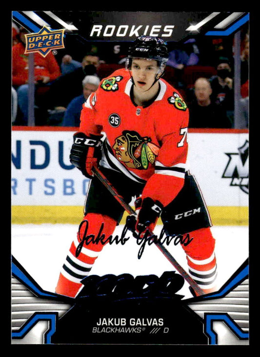2022-23 Upper Deck MVP #229 Jakub Galvas Blue Script