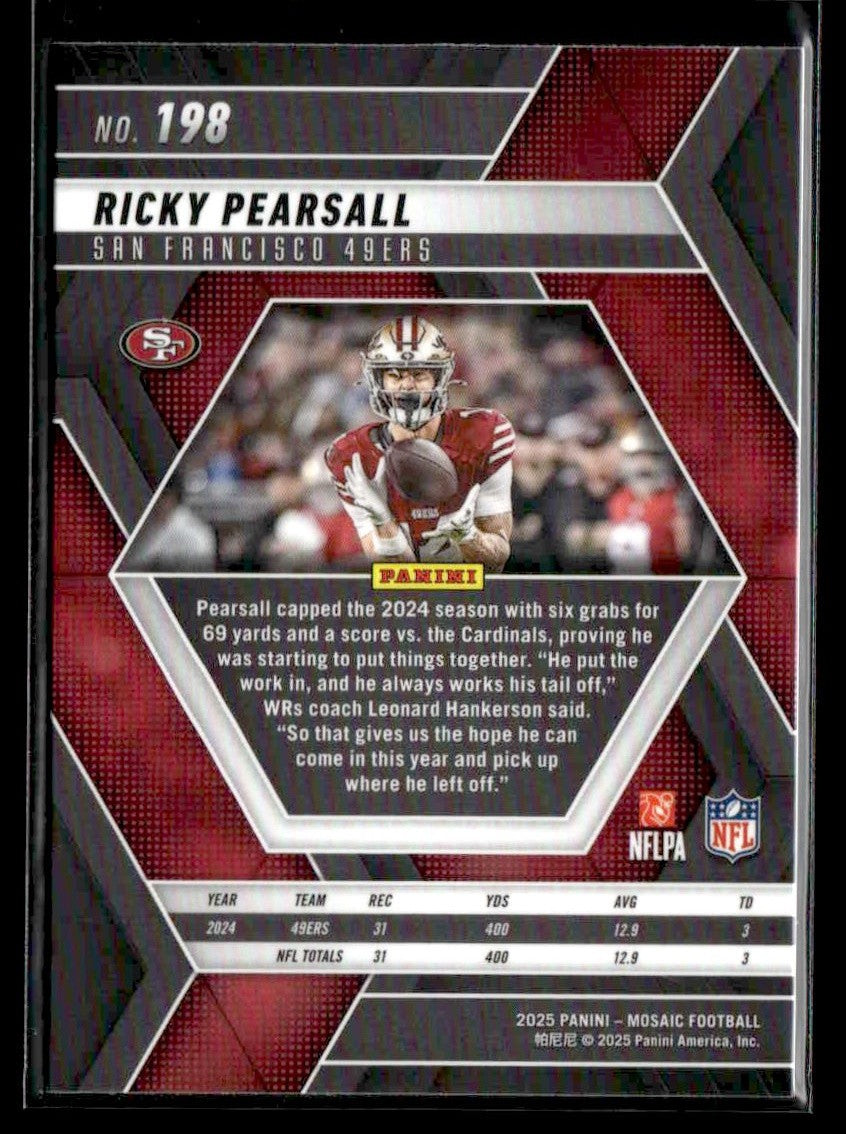 2025 Panini Mosaic #198 Ricky Pearsall