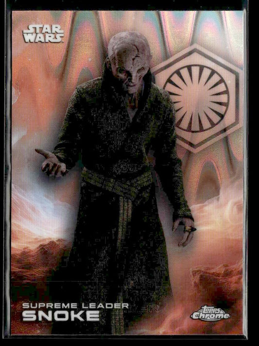 2025 Topps Chrome Star Wars #174 Supreme Leader Snoke RayWave Refractor