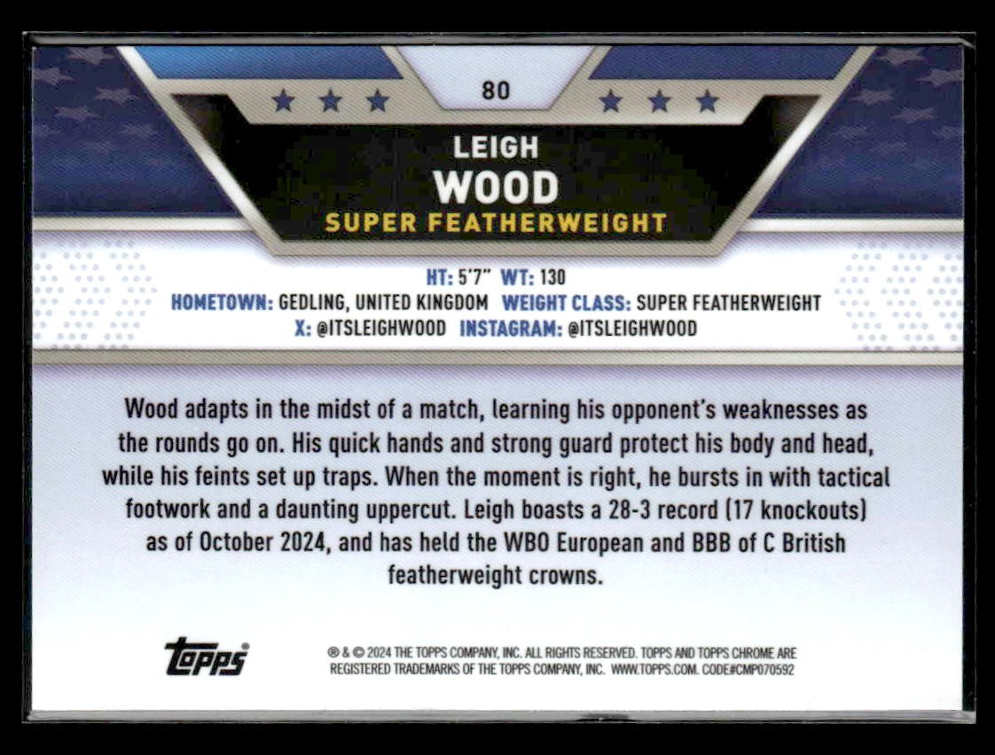 2024 Topps Chrome #80 Leigh Wood