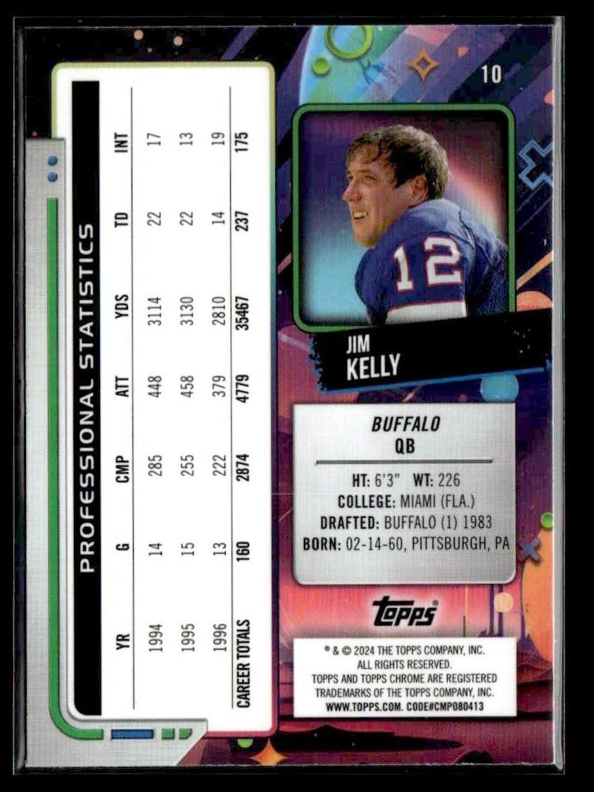 2024 Topps Chrome Cosmic #10 Jim Kelly