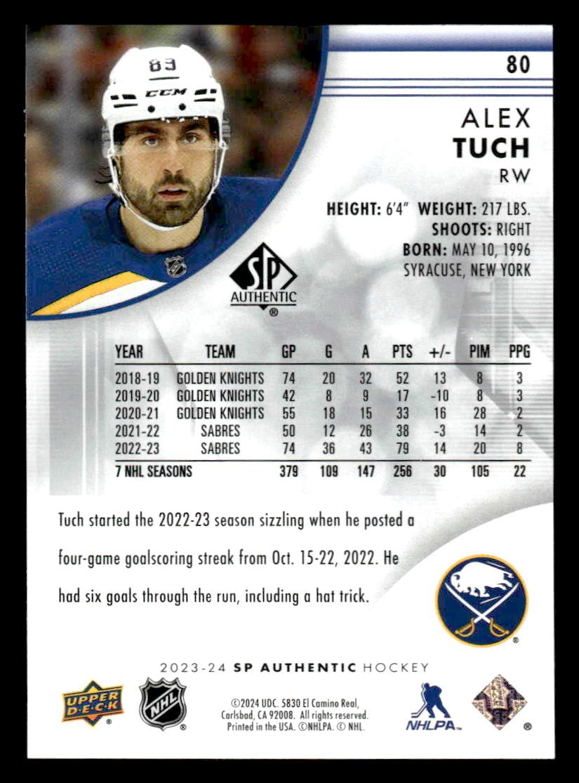 2023-24 SP #80 Alex Tuch