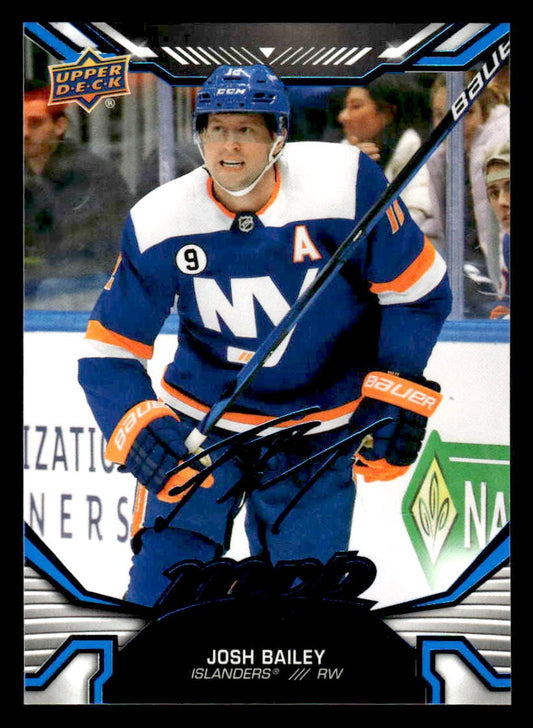 2022-23 Upper Deck MVP #179 Josh Bailey Blue Script