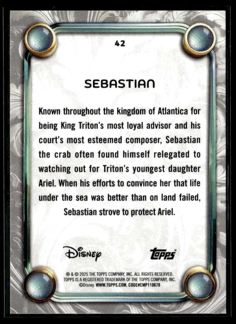 2025 Topps Disney Wonder #42 Sebastian