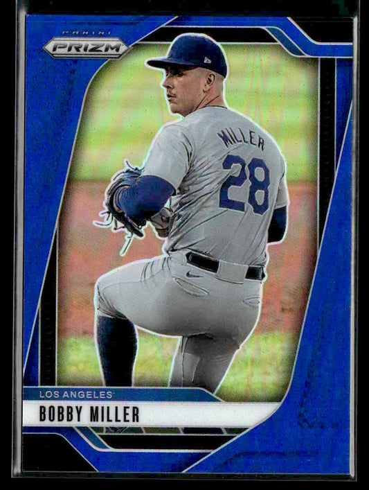 2025 Panini Prizm #84 Bobby Miller Blue Prizm #/199