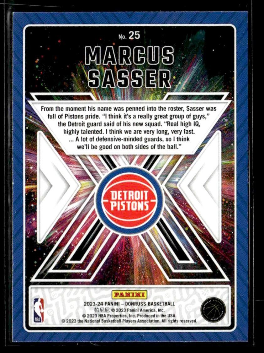 2023-24 Donruss #25 Marcus Sasser Great X-Pectations