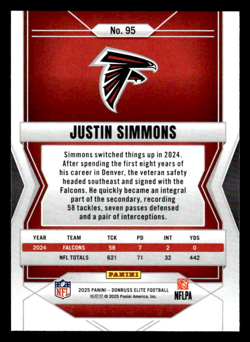 2025 Donruss Elite #95 Justin Simmons