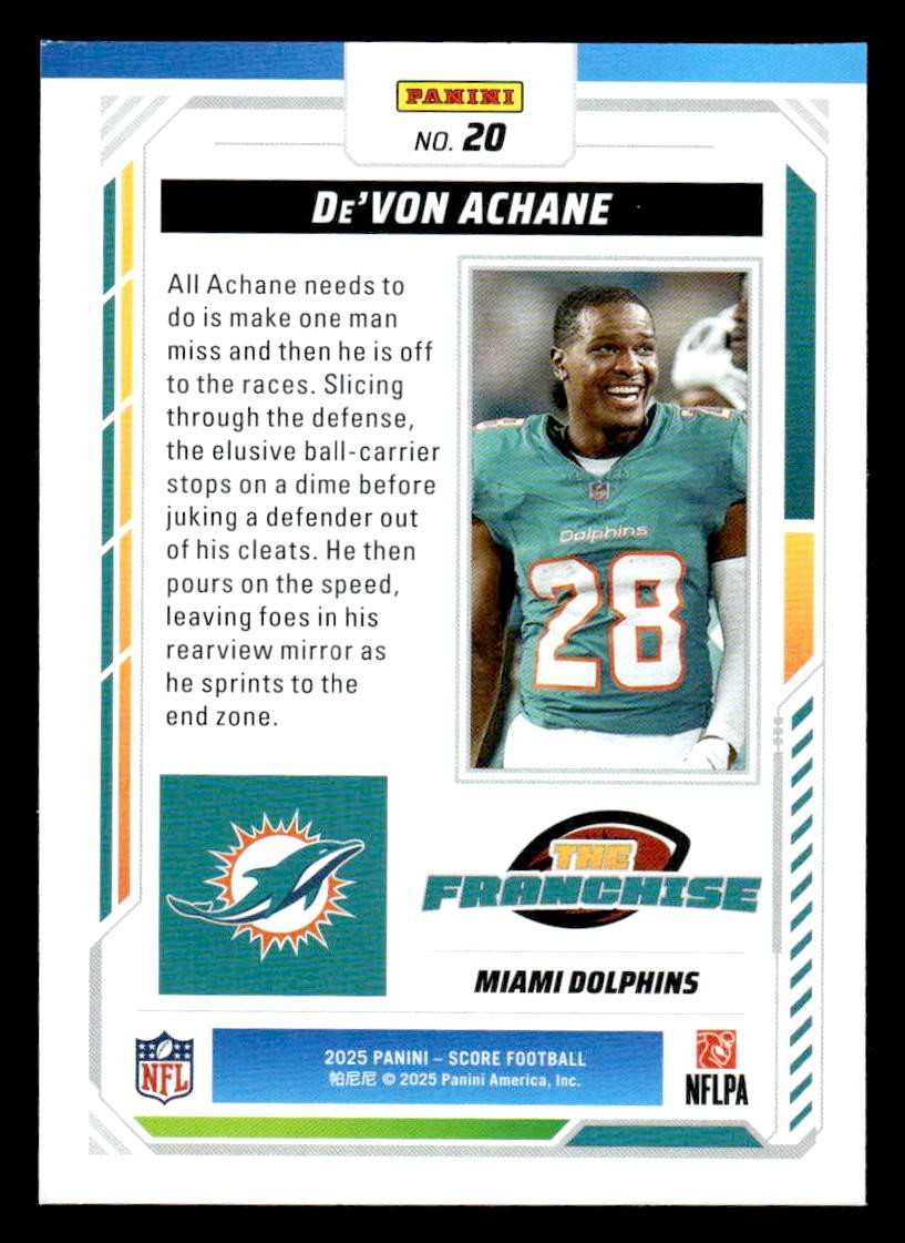 2025 Score #20 De'Von Achane The Franchise