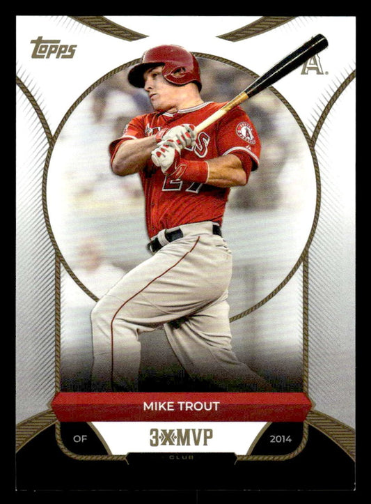 2025 Topps Welcome to the Club: 3 Times MVP #7 Mike Trout