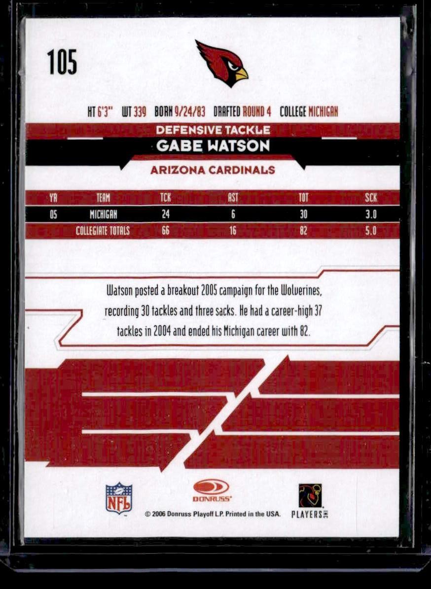 2006 Leaf Rookies & Stars Longevity #105 Gabe Watson Rookie Autographs #/70