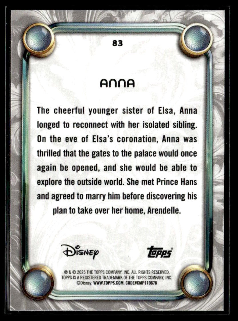 2025 Topps Disney Wonder #83 Anna