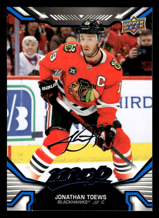 2022-23 Upper Deck MVP #6 Jonathan Toews Blue Script