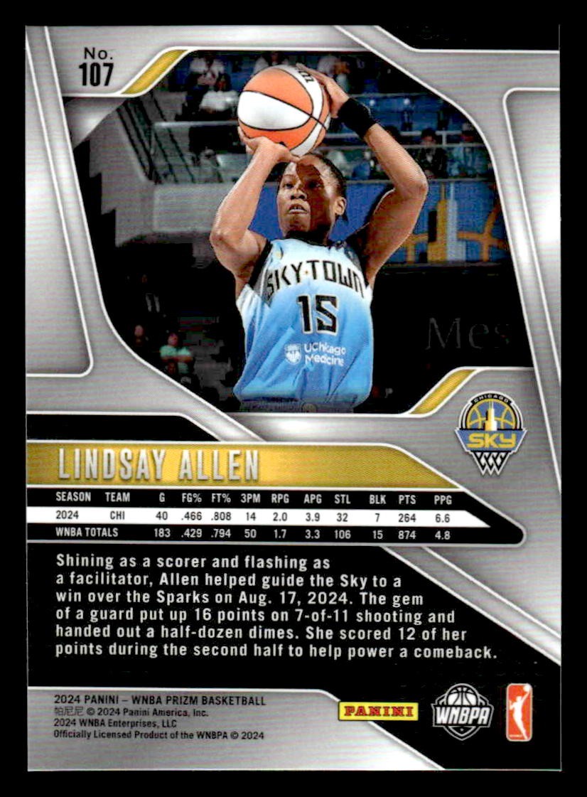 2024 Panini Prizm WNBA #107 Lindsay Allen