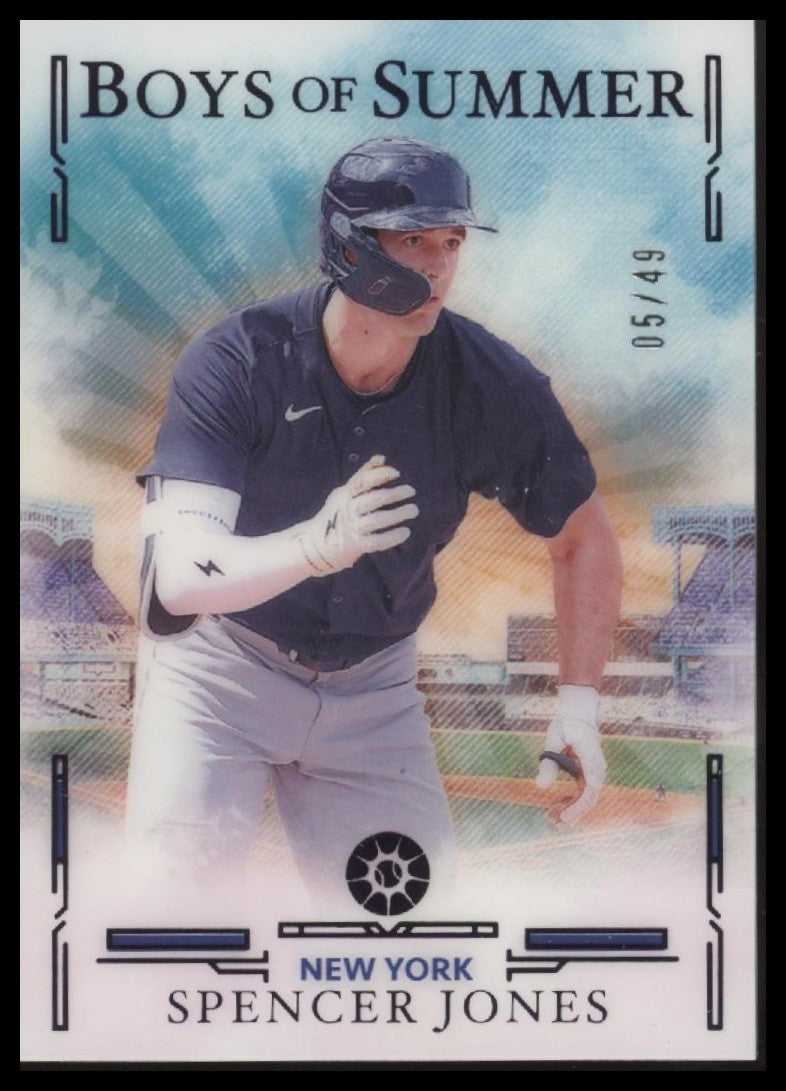 2025 Panini Boys of Summer #81 Spencer Jones Purple #05/49