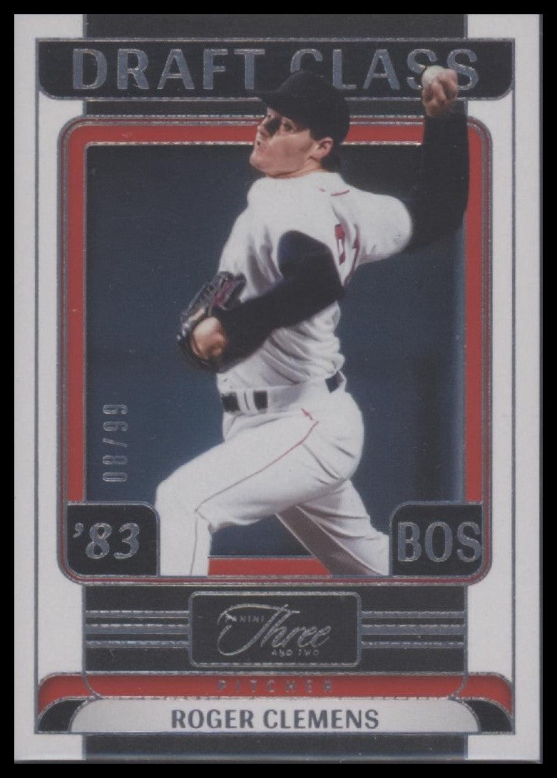 2024 Panini Three and Two #14 Roger Clemens Draft Class #/99