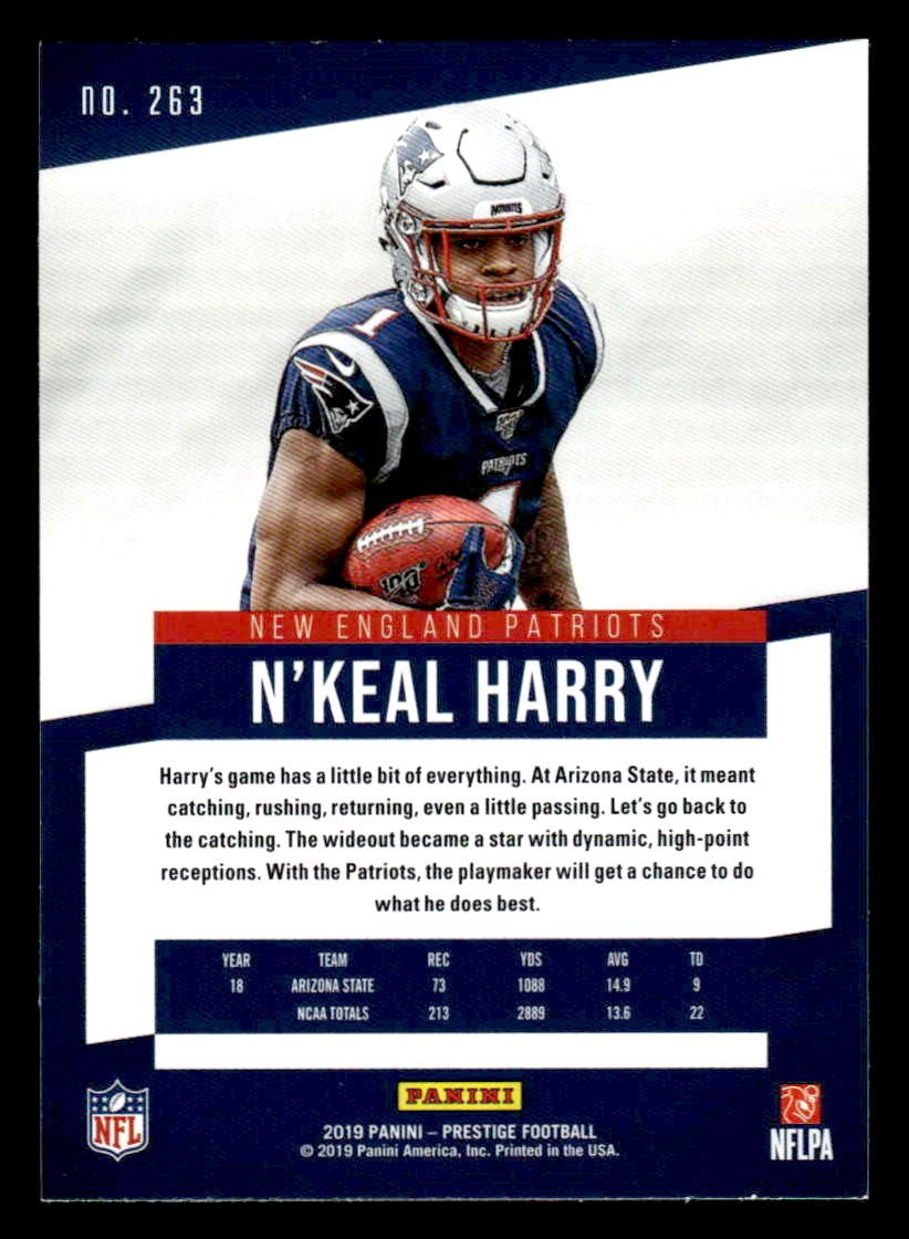 2019 Panini Prestige #263 N'Keal Harry Xtra Points Green