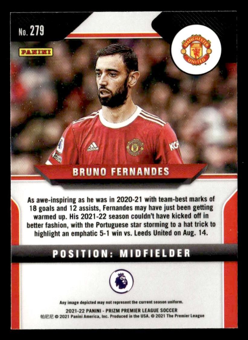 2021-22 Panini Prizm Premier League #279 Bruno Fernandes