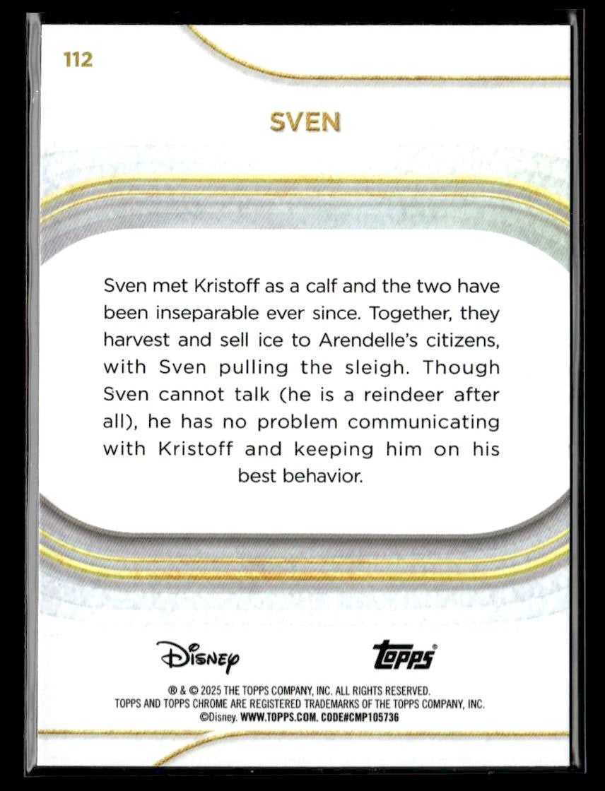 π Sven β 2025 Topps Chrome Disney Mini-Diamonds #112 π